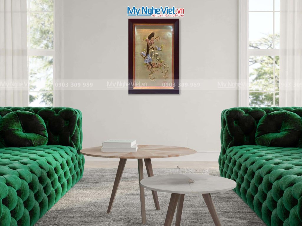 Tranh Đồng Chữ Lộc