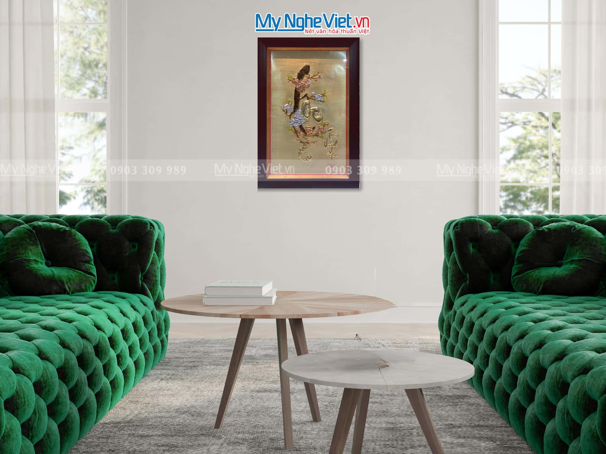 Tranh Đồng Chữ Lộc