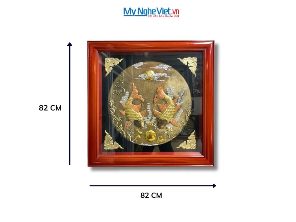 Tranh Đồng Lý Ngư Vọng Nguyệt Đồng Hun Giả Cổ