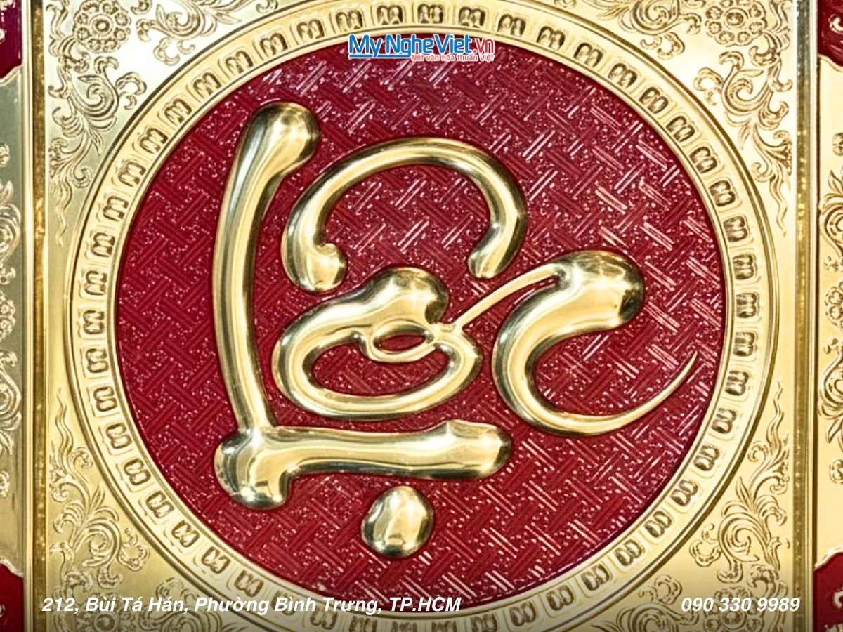 Tranh Đồng Chữ Thư Pháp - Chữ Lộc MNV-DD08-4 - Ảnh 3