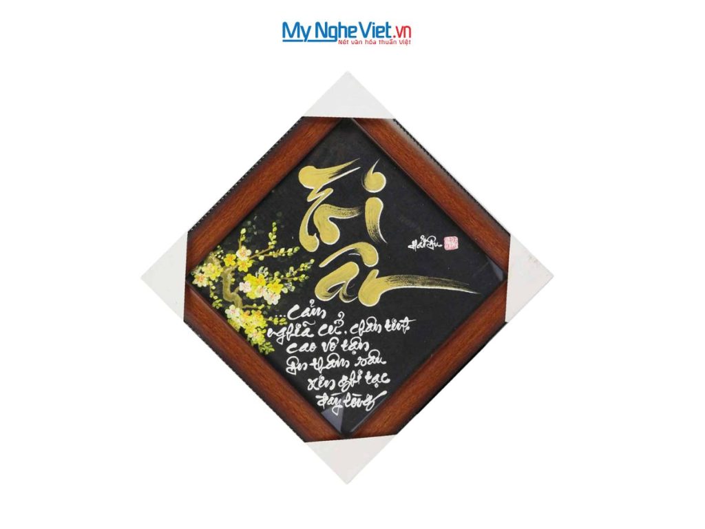 Tranh Thư Pháp chữ Tri Ân