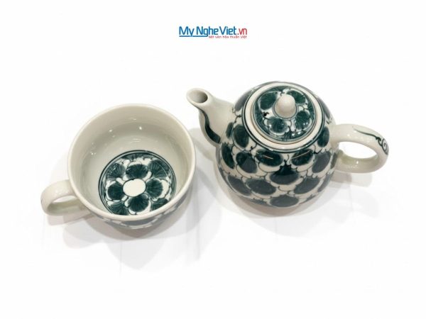 Bình Trà Độc Ẩm Gốm Bát Tràng Họa Tiết Cổ Điển