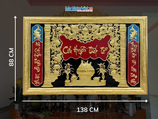 Liễn thờ đồng Cửu Huyền Thất Tổ