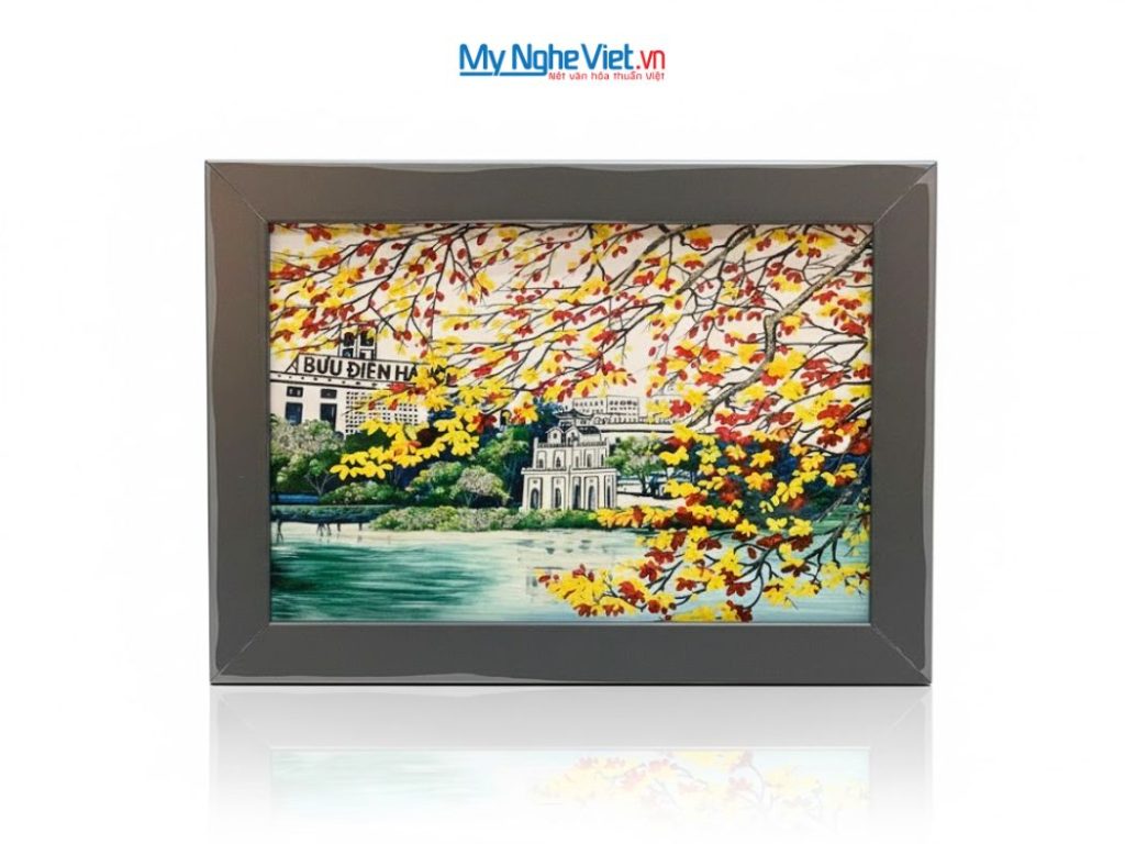 Tranh Sơn Mài Vẽ hồ Gươm