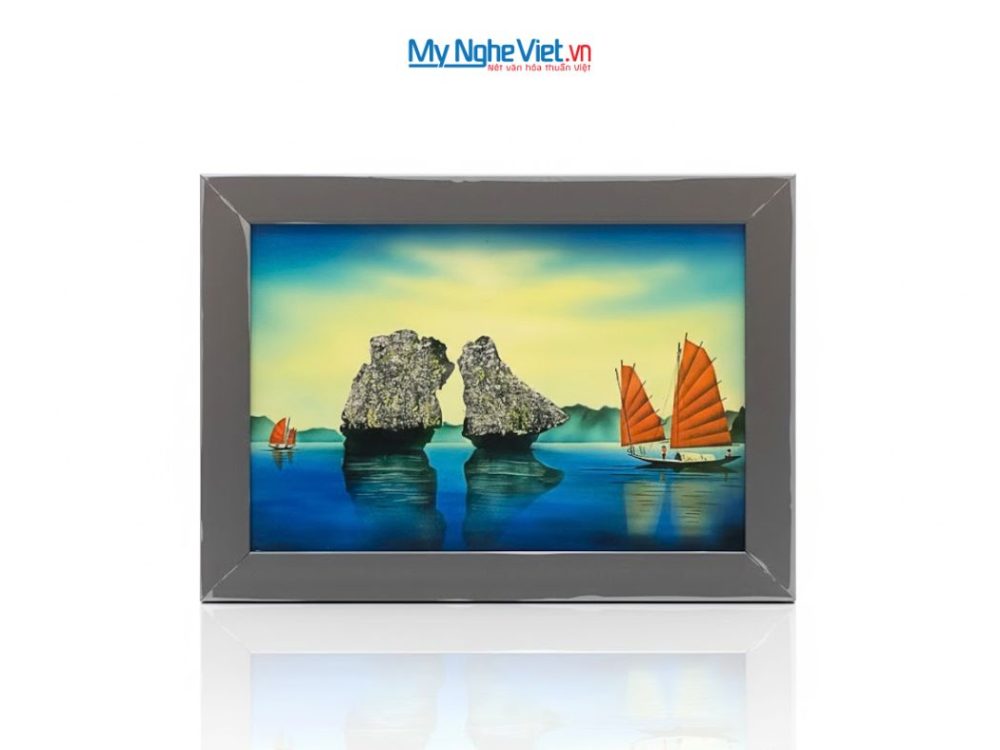 Tranh Sơn Mài Phong Cảnh Vịnh Hạ Long