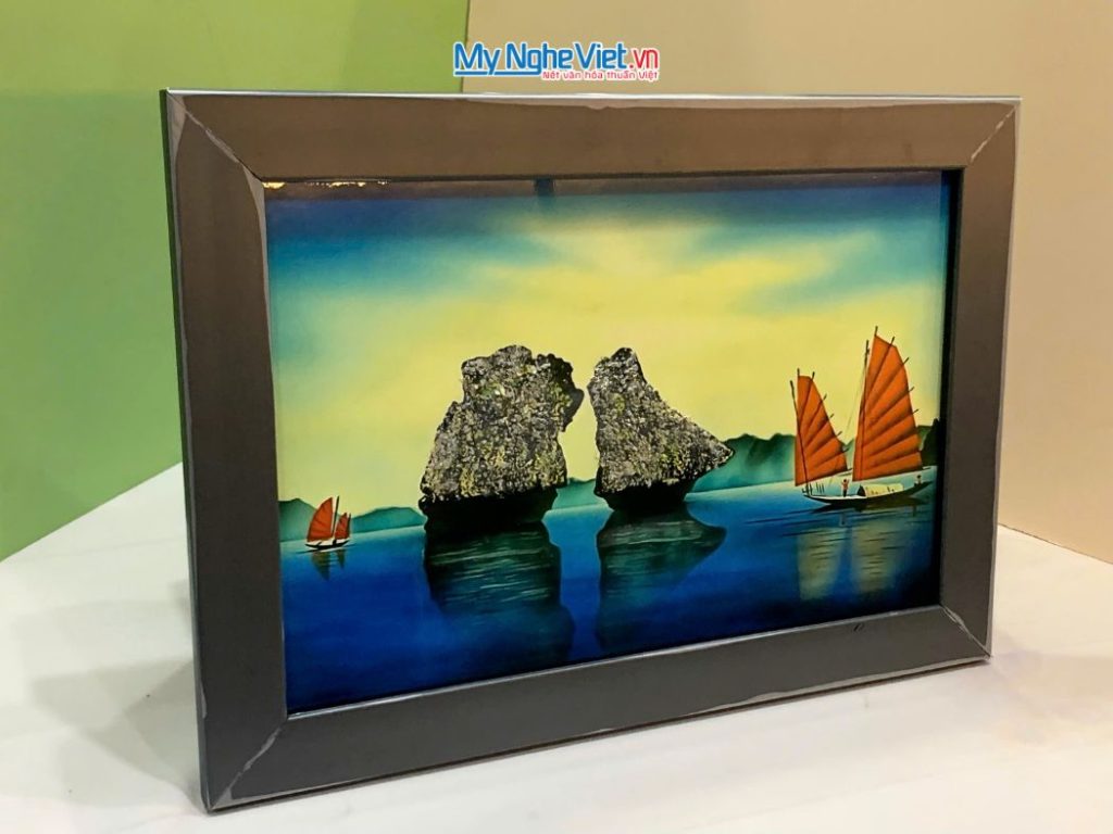 Tranh Sơn Mài Phong Cảnh Vịnh Hạ Long