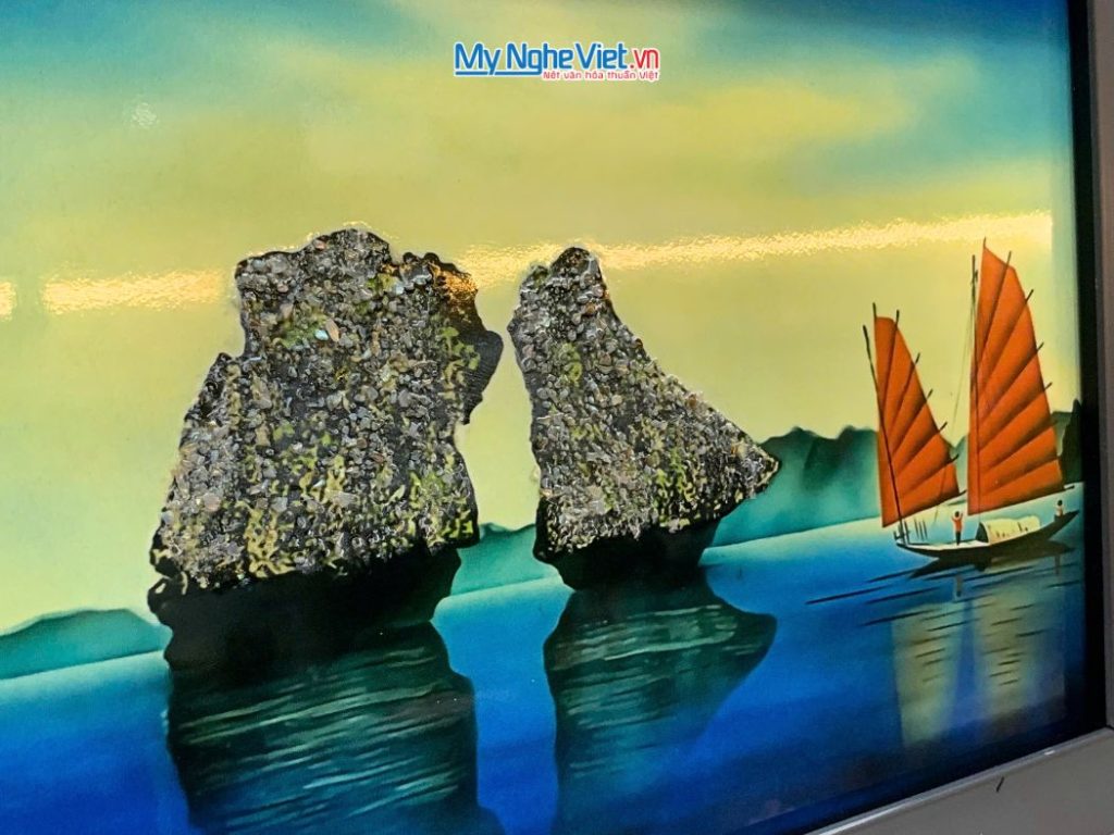 Tranh Sơn Mài Phong Cảnh Vịnh Hạ Long