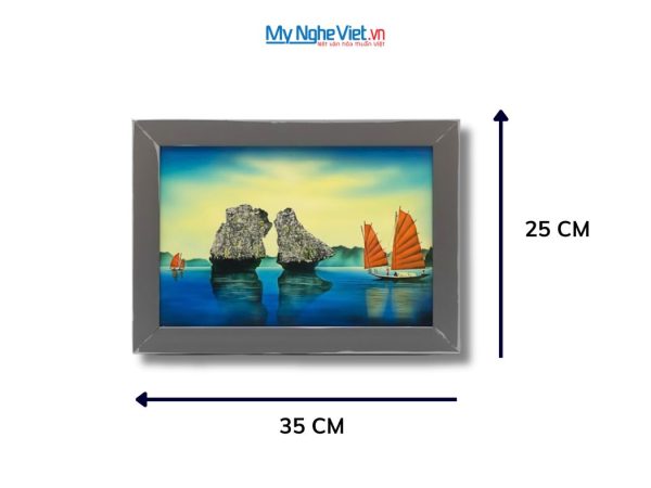 Tranh Sơn Mài Phong Cảnh Vịnh Hạ Long