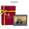 Tranh Sơn Mài Phong Cảnh Vịnh Hạ Long Dát Lá Bạc Và Hộp Quà Tặng Cao Cấp