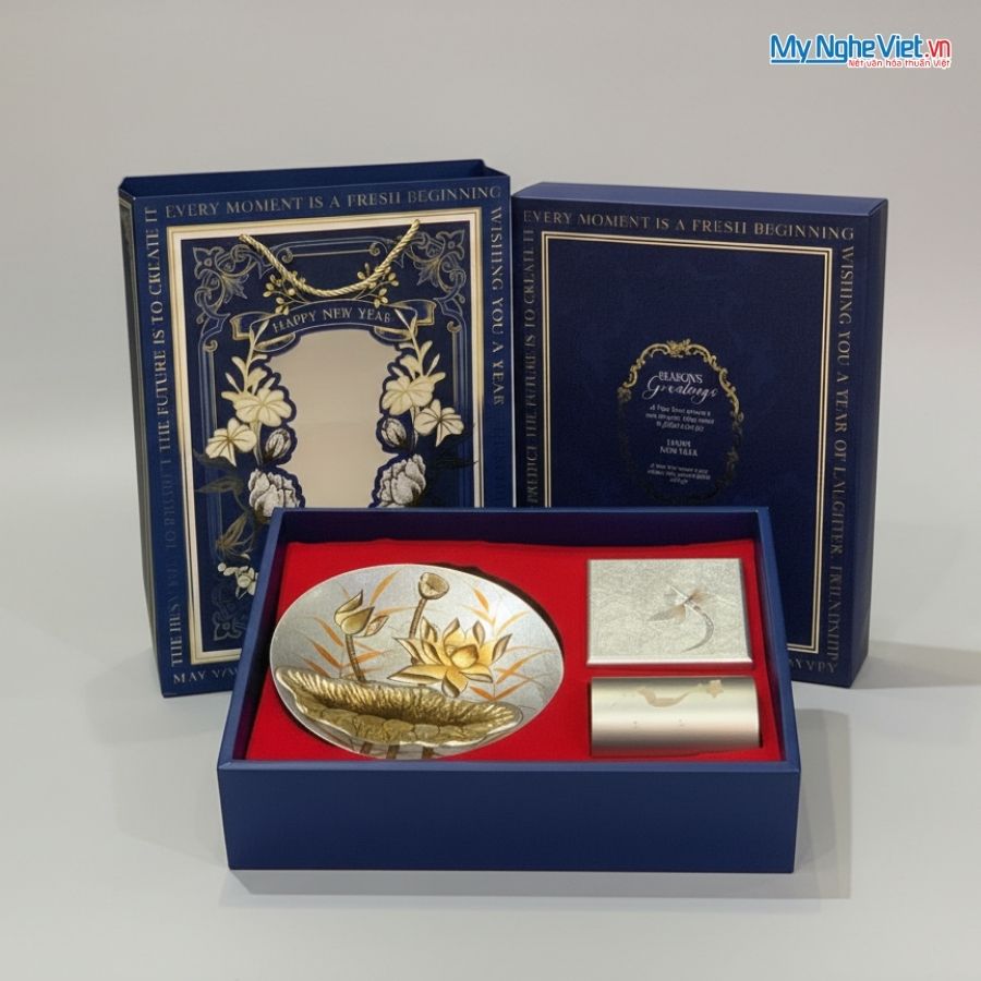 Bộ Quà Tặng Tết Hồn Việt Khai Xuân