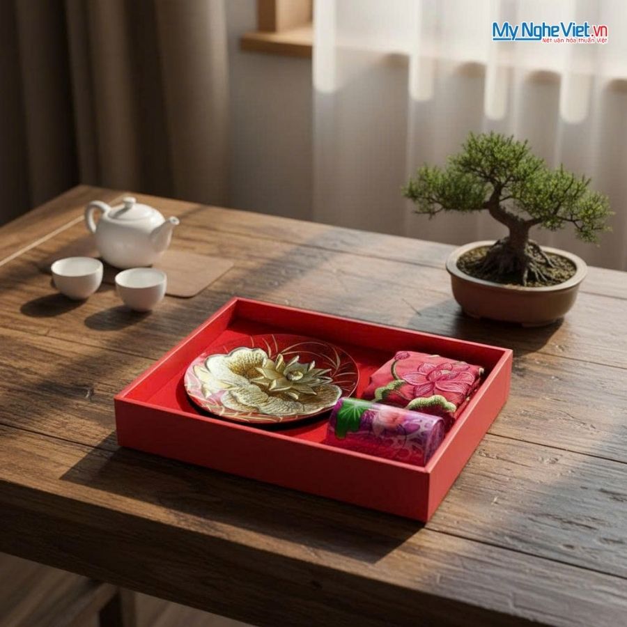 Bộ Quà Tặng Tết Sắc Sen Duyên Dáng