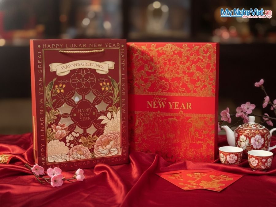 Hộp quà tặng Tết