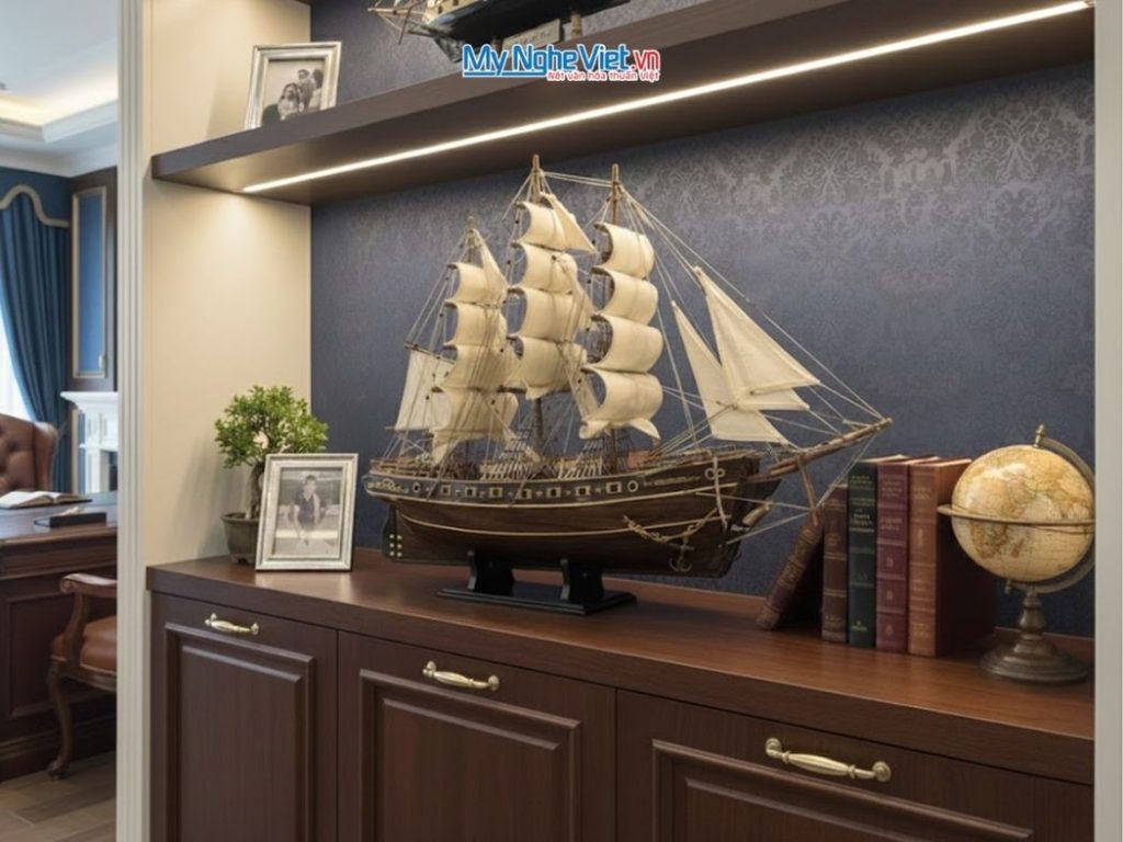 Mô hình tàu chở hàng Cutty Sark đen