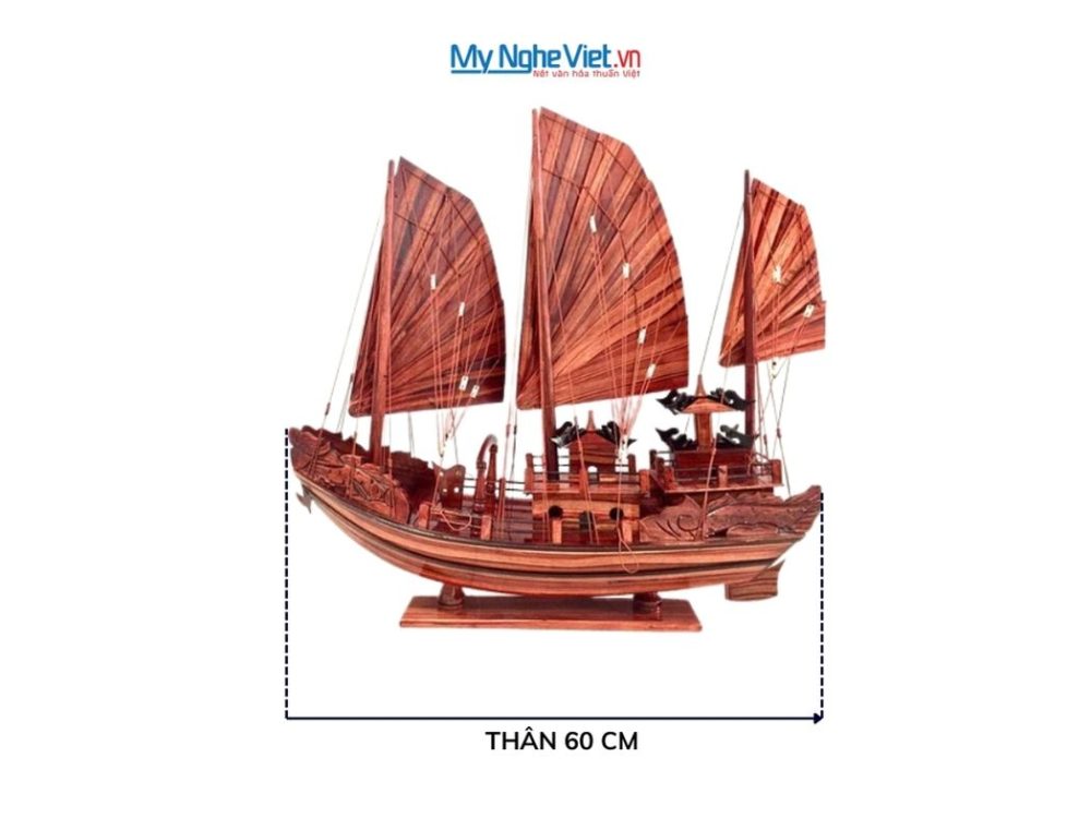 Mô hình Thuyền Rồng Vịnh Hạ Long gỗ cẩm lai