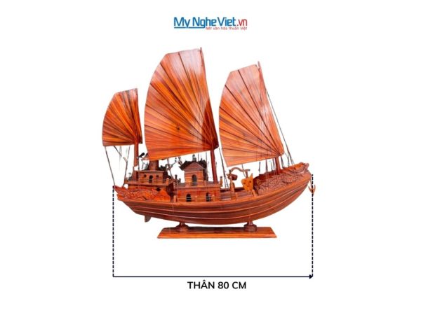 Mô hình Thuyền Rồng Vịnh Hạ Long gỗ tràm