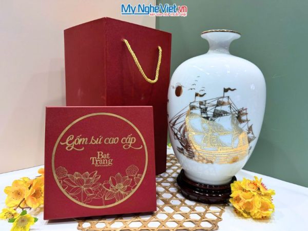 Bình thu tài hút lộc dáng cao Thuận Buồm