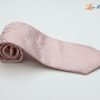 Cà vạt lụa tơ tằm họa tiết đuôi công hồng