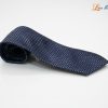 Cà vạt lụa tơ tằm họa tiết ô vuông xám