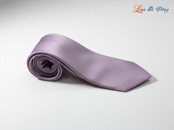 Cà vạt lụa tơ tằm trơn màu hồng