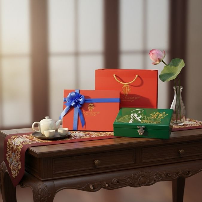 Hộp trang sức sơn mài - Quà 8 tháng 3 doanh nghiệp