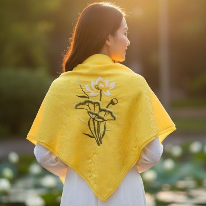 Khăn lụa tơ tằm - Quà 8 tháng 3 doanh nghiệp