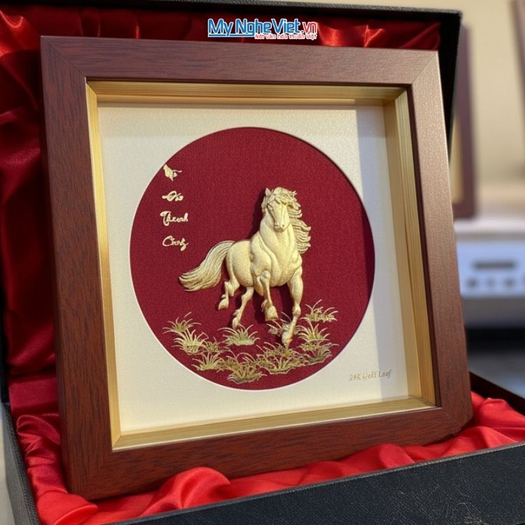 Tranh đồng mạ vàng 24k - Quà tặng cổ đông 2026