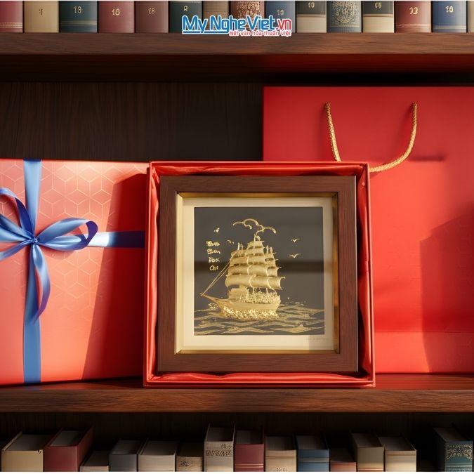 Tranh đồng mạ vàng 24k - Quà tặng cổ đông 2026