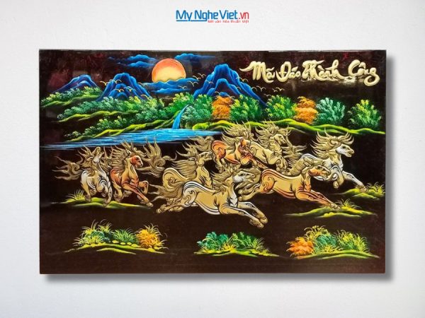 Tranh Mã Đáo Thành Công Đắp Nổi Phù Điêu