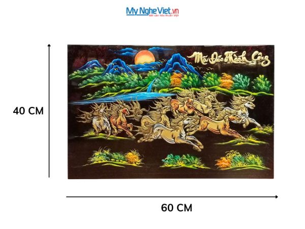 Tranh Mã Đáo Thành Công Đắp Nổi Phù Điêu