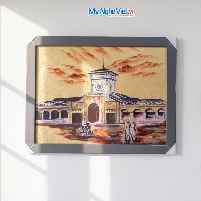 Tranh sơn mài treo tường - Quà tặng đại hội 2026