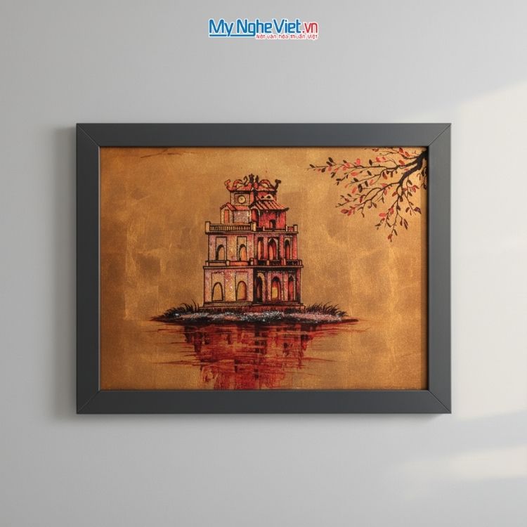 Tranh sơn mài treo tường - Quà tặng đại hội 2026