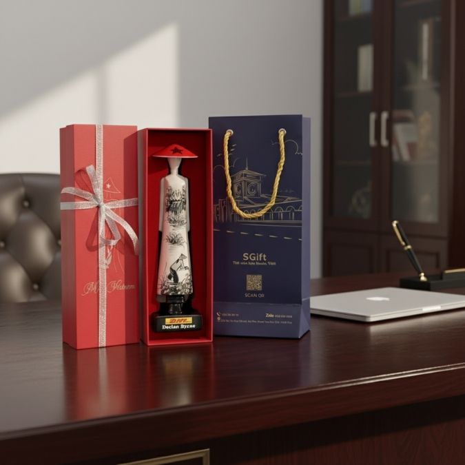 Tượng cô gái áo dài - Quà 8 tháng 3 doanh nghiệp