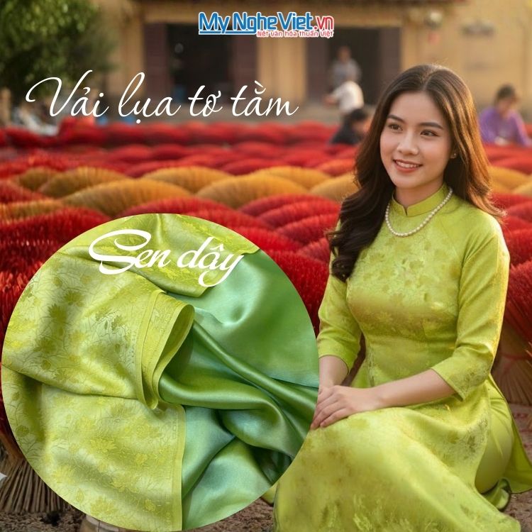 Vải lụa tơ tằm - Quà 8 tháng 3 công ty