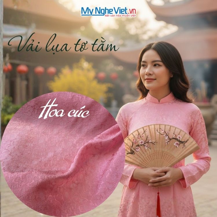 Vải lụa tơ tằm - Quà 8 tháng 3 công ty
