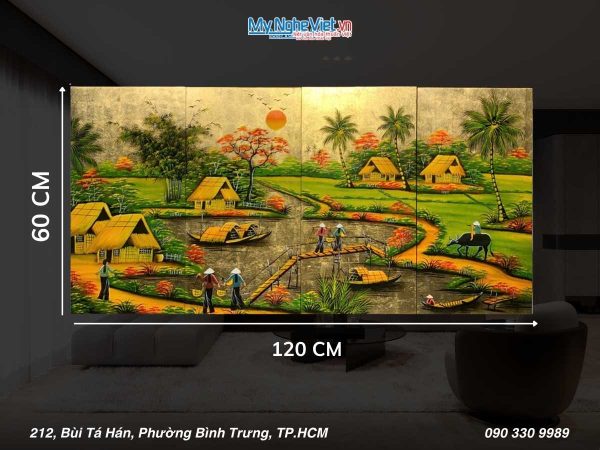 Bộ TSM Đồng Quê Đắp Vàng 30x60 TSM363-3