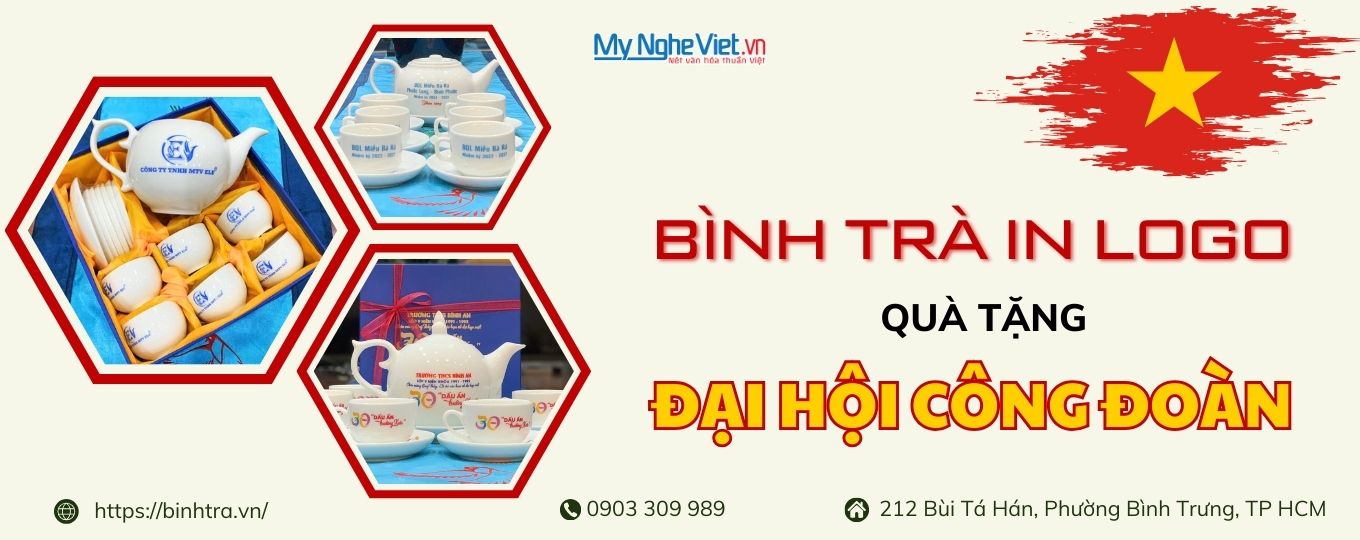 Quà tặng đại hội cơ đông 2026 - Bình trà gốm