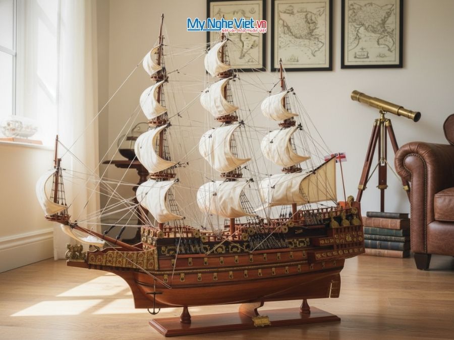 Mô hình thuyền Sovereign of the Seas quà mừng tân gia sang trọng