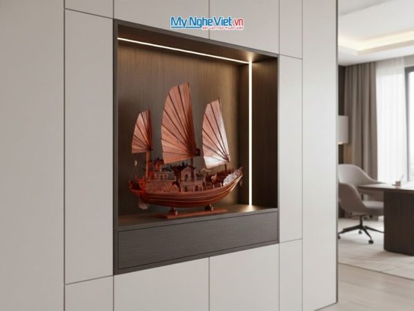 Mô Hình Thuyền Rồng Hạ Long Gỗ Tràm