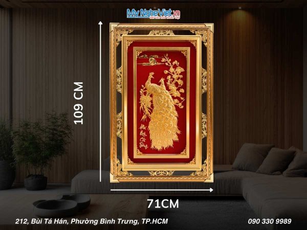 Tranh Phú Quý Cát Tường Nền Đỏ – Món Quà Kỷ Niệm Ngày Cưới Ý Nghĩa Và Sang Trọng