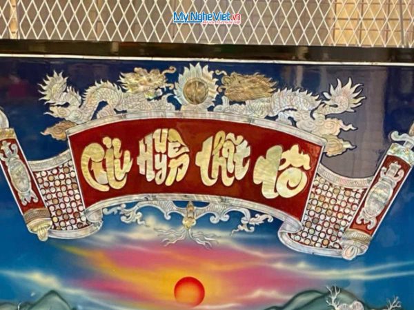 Nghệ thuật sơn mài cẩn vỏ trai vỏ xà cừ