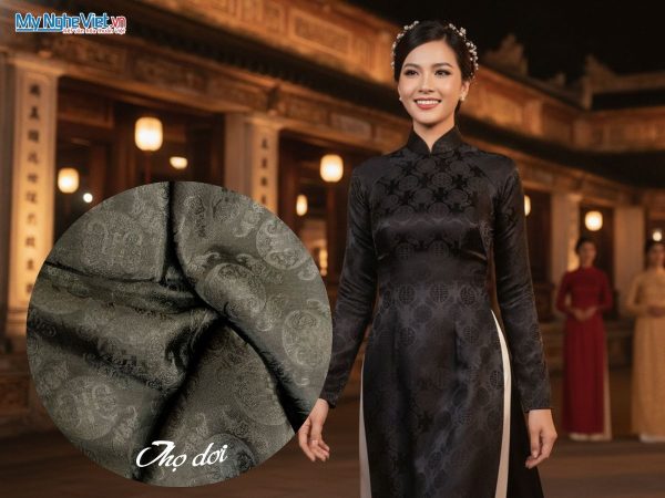 Vải lụa tơ tằm Hà Đông may áo dài
