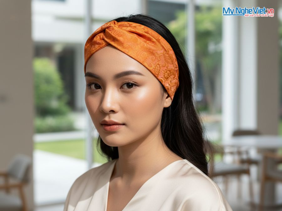 Bộ quà tặng băng đô lụa