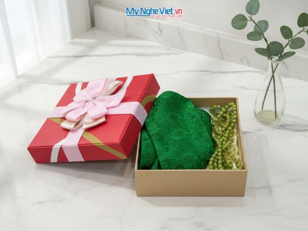 Bộ quà tặng băng đô lụa và vòng cổ lụa tơ tằm