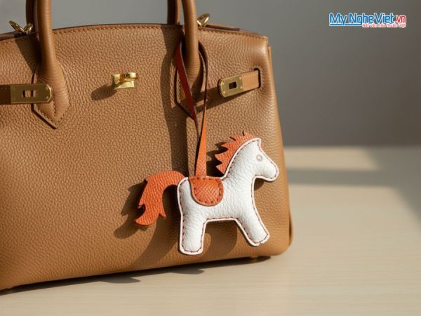 Bộ quà tặng móc khóa ngựa bằng da