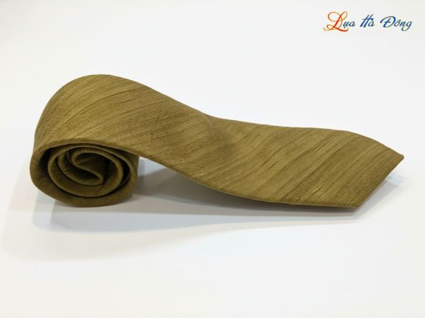 Cà vạt lụa đũi cao cấp màu xanh rêu