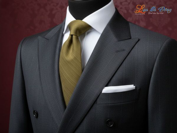 Cà vạt lụa đũi cao cấp màu xanh rêu