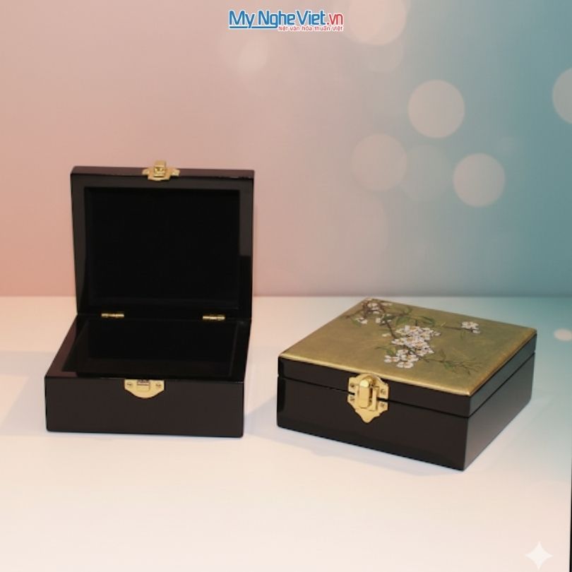 Quà lưu niệm hộp trang sức sơn mài