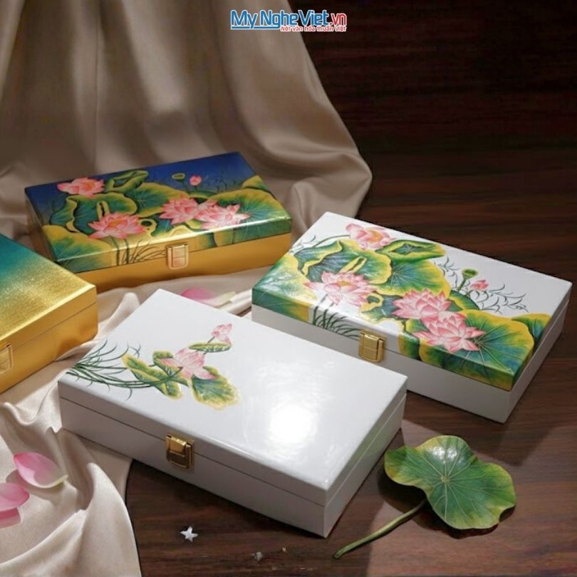 Quà lưu niệm hộp trang sức sơn mài