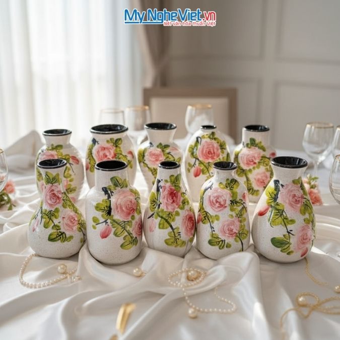 Quà tặng lọ hoa gốm