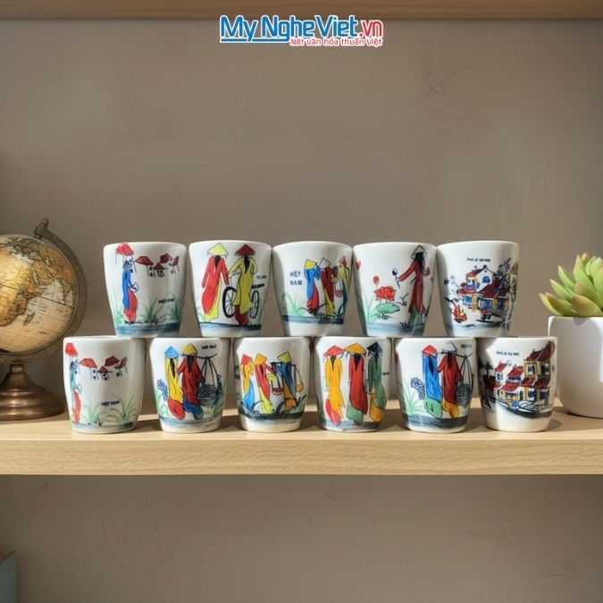 Quà tặng lưu niệm ly sứ